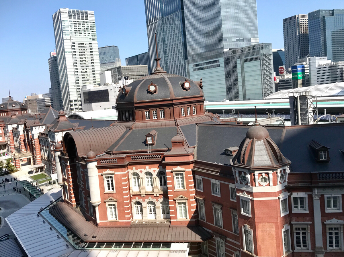 KITTEの屋上から東京駅を見た～やっぱり東京駅は良い