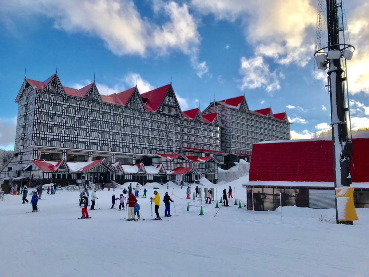 白馬コルチナスキー場は、初心者が滑りやすいコースが少ないのが難点