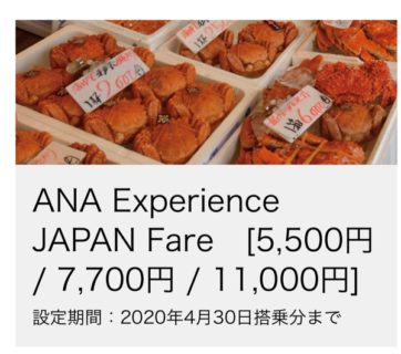 全日空の外国人／海外永住者向けの国内運賃【ANA Experience JAPAN】が使えると国内移動が安くできて便利